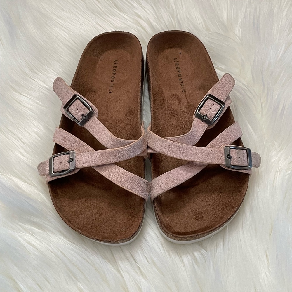 Aeropostale Women Sandals In Dusty Pink Size 7